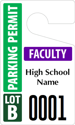 parking school permits customize permit