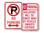 5 in. x 8 in. Removable Parking Violation Stickers Warning, You Have Parked  in a No Parking Area Signs, SKU: D-2055-R