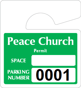 Church Parking Tags | Customizable Templates from MyParkingPermit