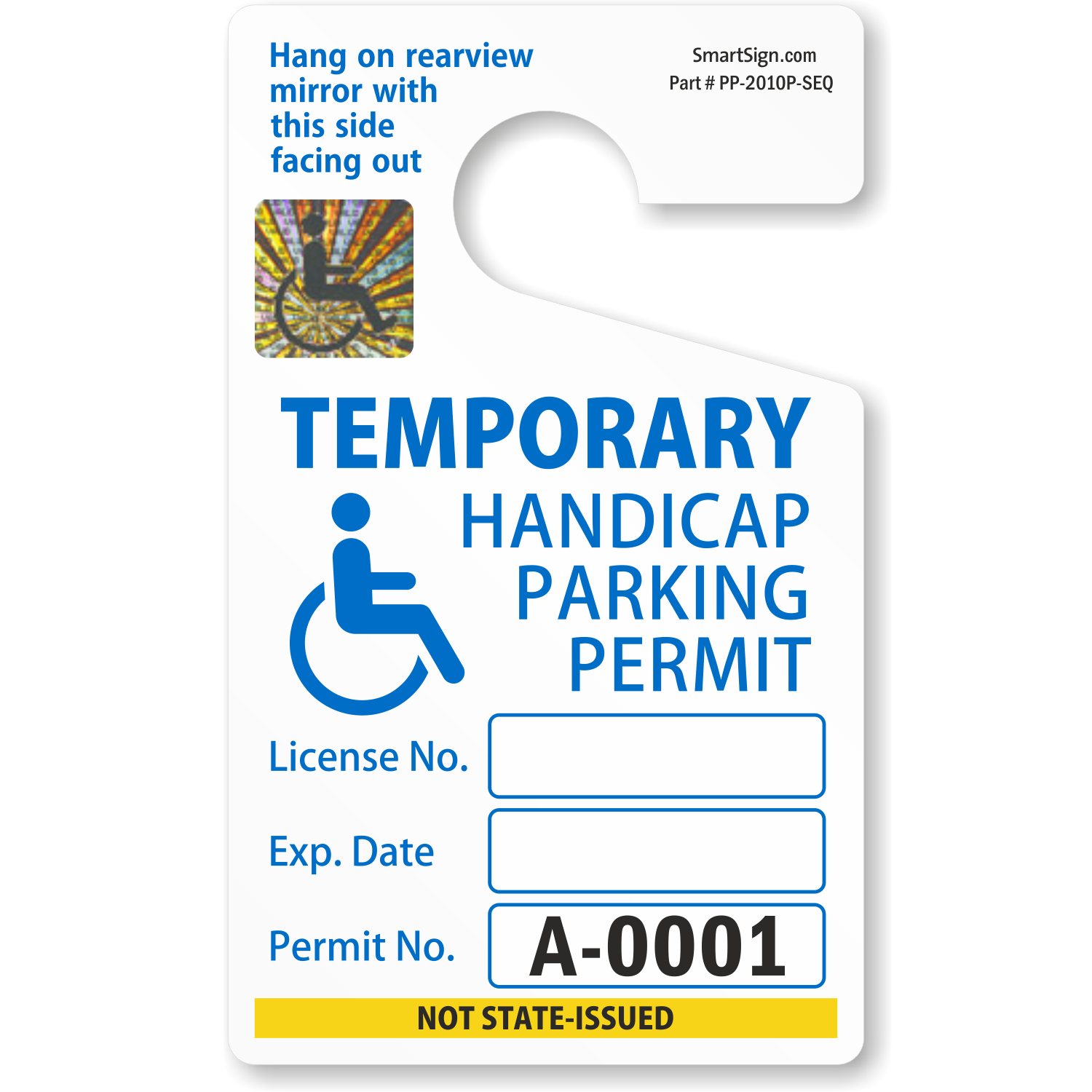 Fake Handicap Parking Ticket Printable